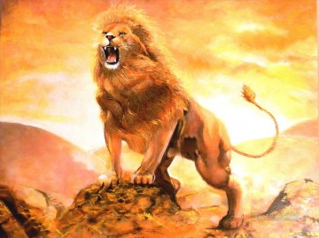 lion 7 Oil Paintings
